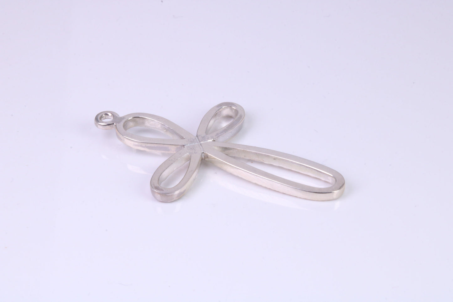 40 mm Long, Open Cross, Made From Solid Cast Silver