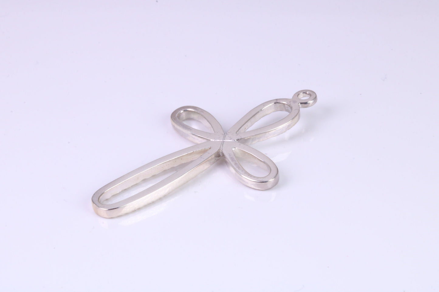 40 mm Long, Open Cross, Made From Solid Cast Silver