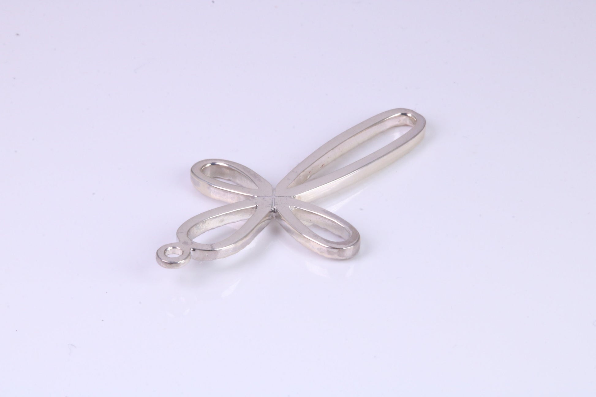 40 mm Long, Open Cross, Made From Solid Cast Silver