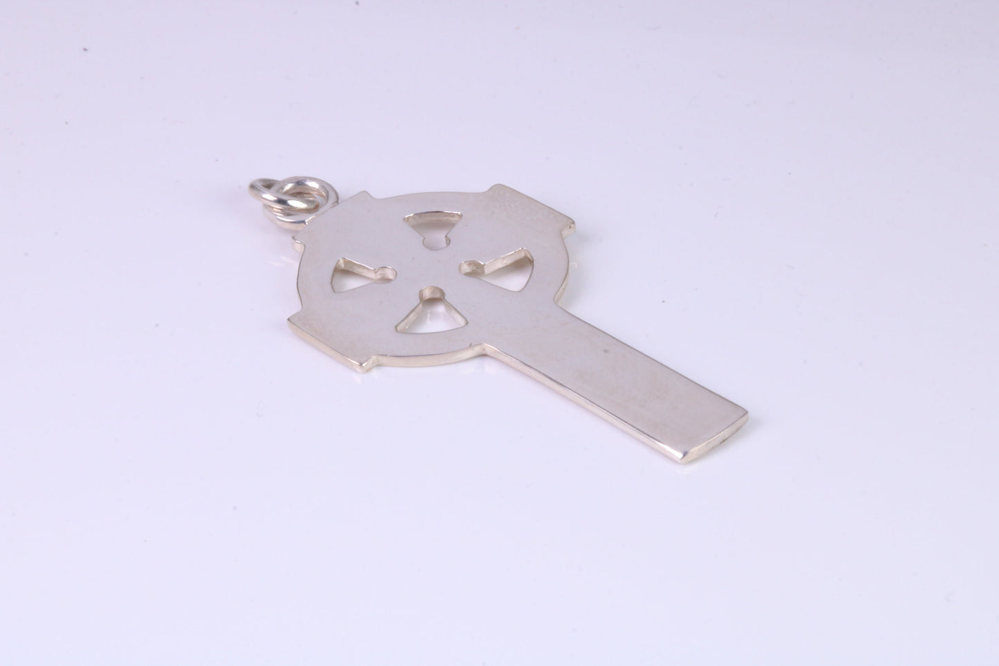 Large 42 mm Long Celtic Cross, Made From Solid Cast Silver
