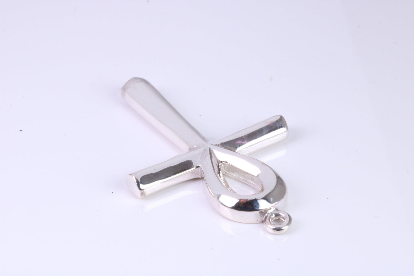 Large 43 mm Long Ankh Cross, Made From Solid Cast Silver, British Hallmarked