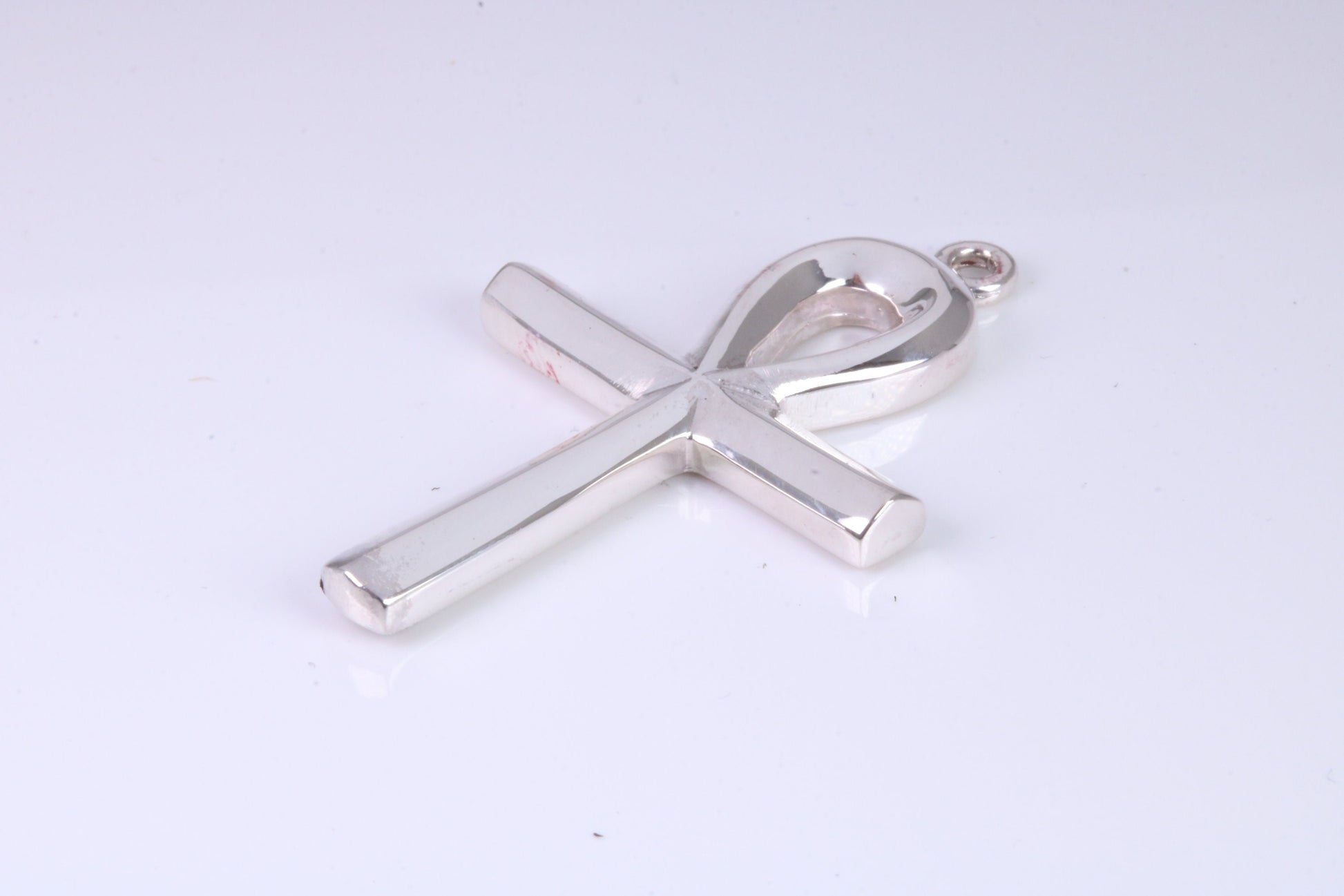 Large 43 mm Long Ankh Cross, Made From Solid Cast Silver, British Hallmarked