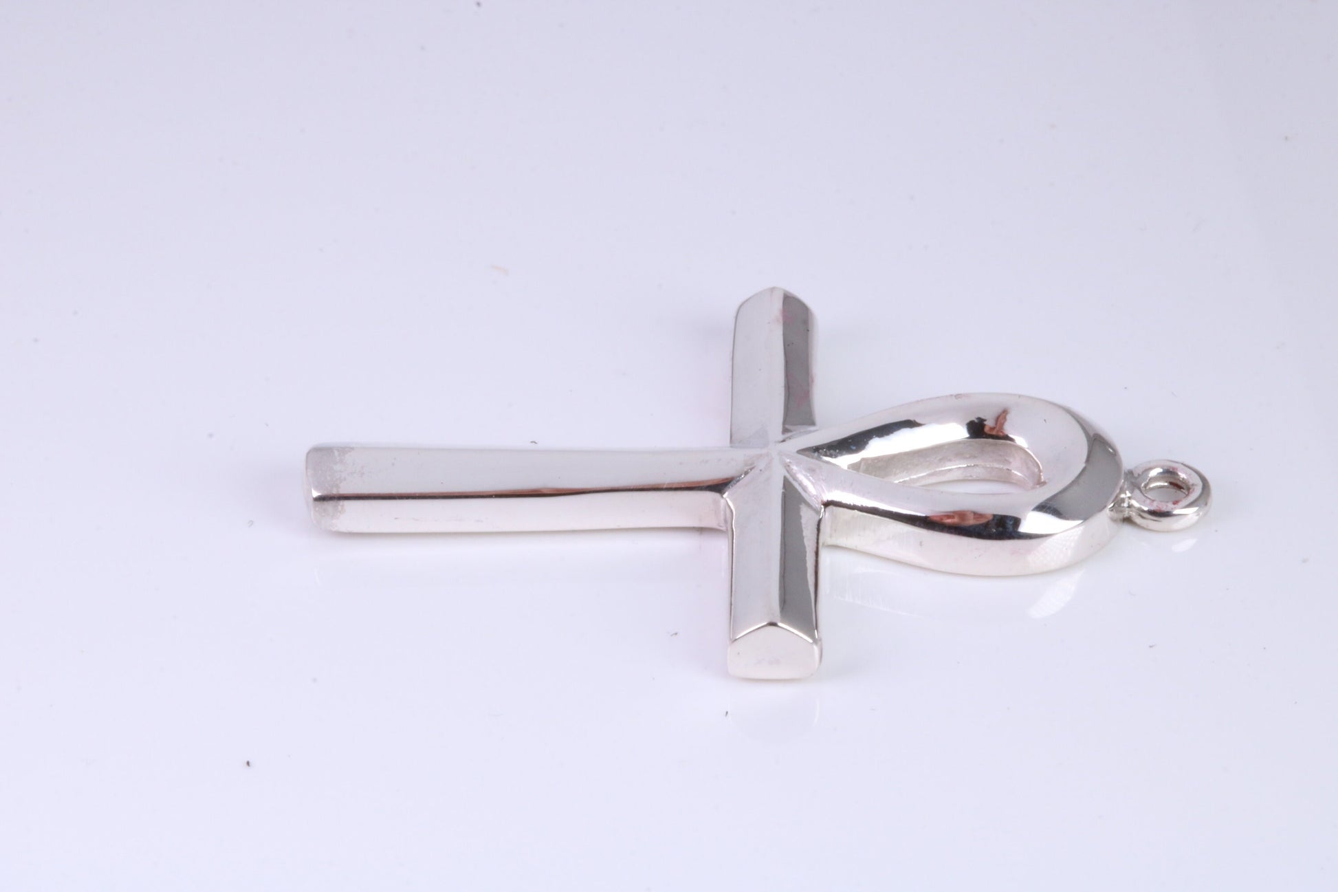 Large 43 mm Long Ankh Cross, Made From Solid Cast Silver, British Hallmarked