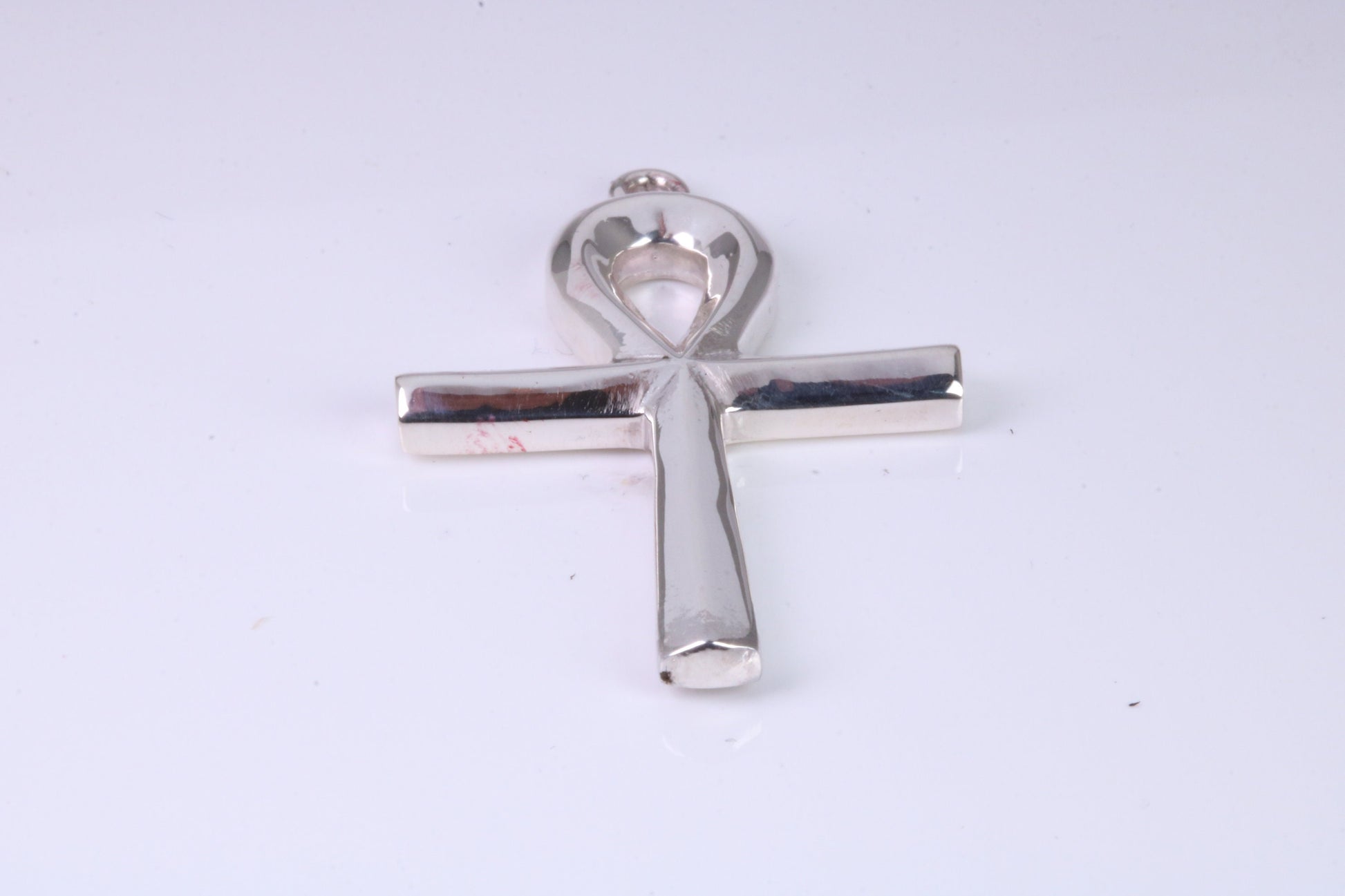 Large 43 mm Long Ankh Cross, Made From Solid Cast Silver, British Hallmarked