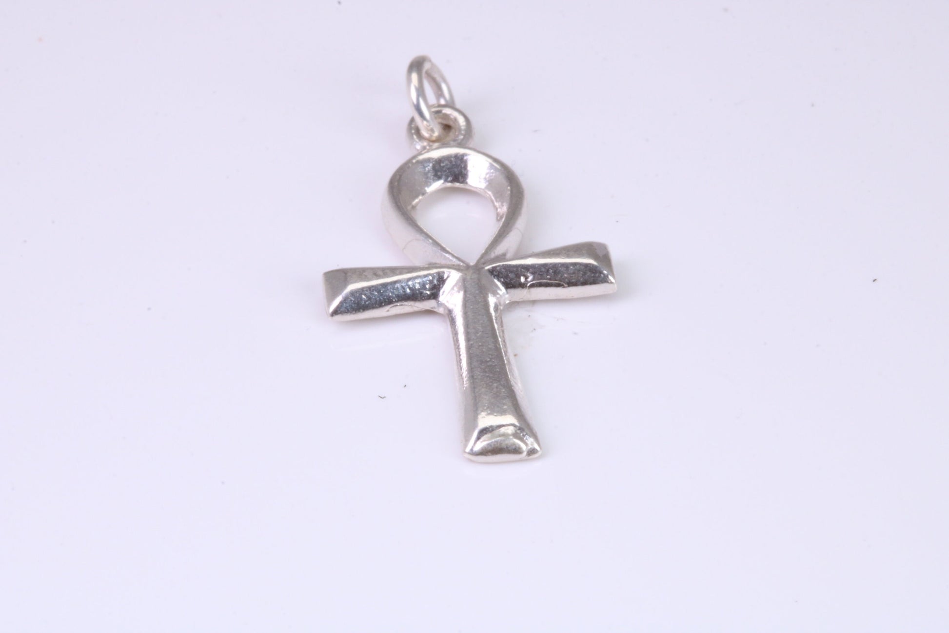 Small 27 mm Long Ankh Cross, Made From Solid Cast Silver