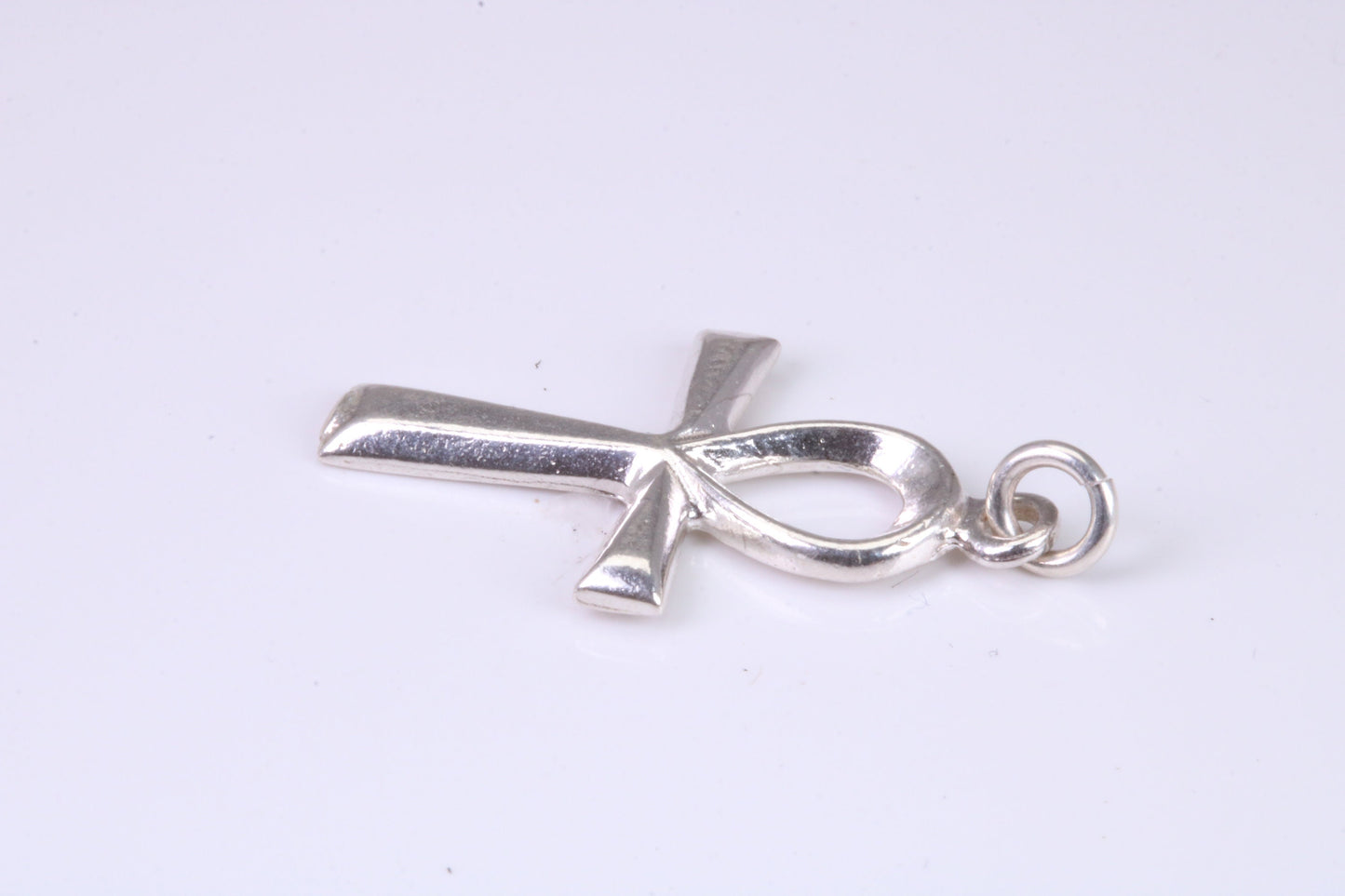 Small 27 mm Long Ankh Cross, Made From Solid Cast Silver