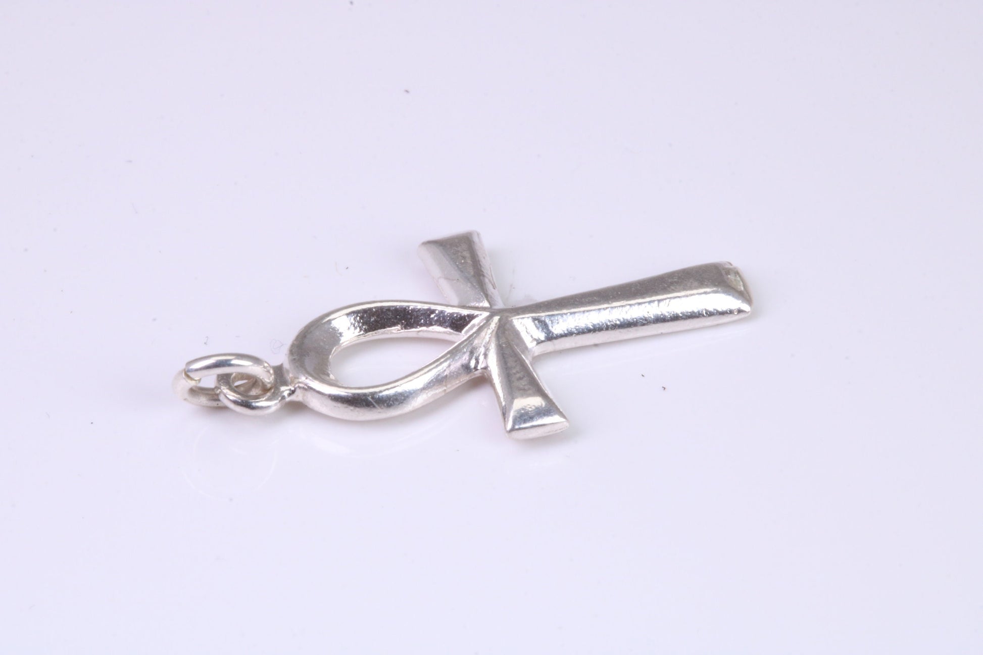 Small 27 mm Long Ankh Cross, Made From Solid Cast Silver