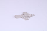 Small 25 mm Long Celtic Cross, Made From Solid Cast Silver, Complete With Silver Chain