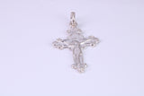 Small 26 mm Long Crucifix Necklace, Made From Solid Cast Silver, Complete With Silver Chain