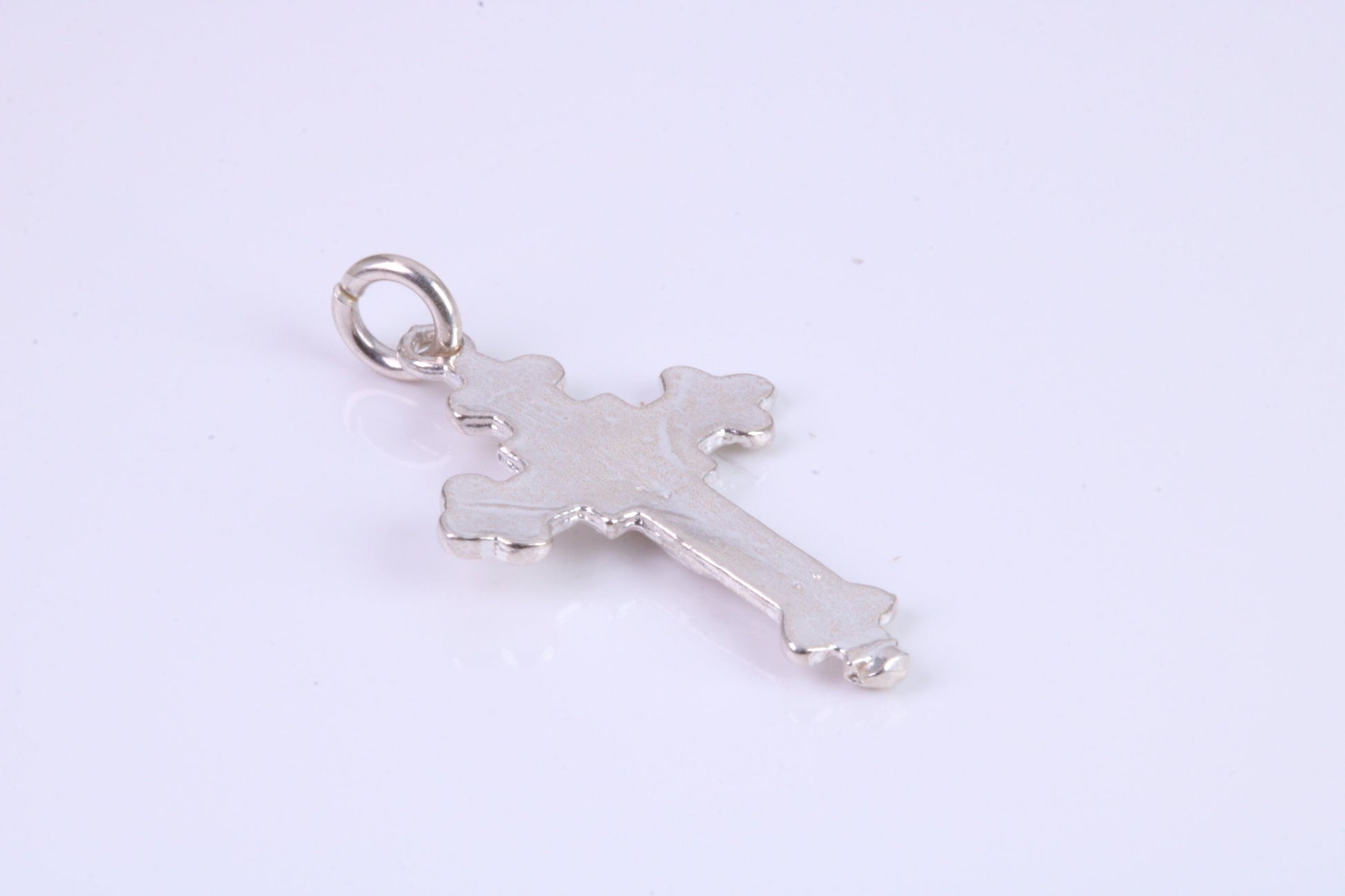 Small 26 mm Long Crucifix Necklace, Made From Solid Cast Silver, Complete With Silver Chain