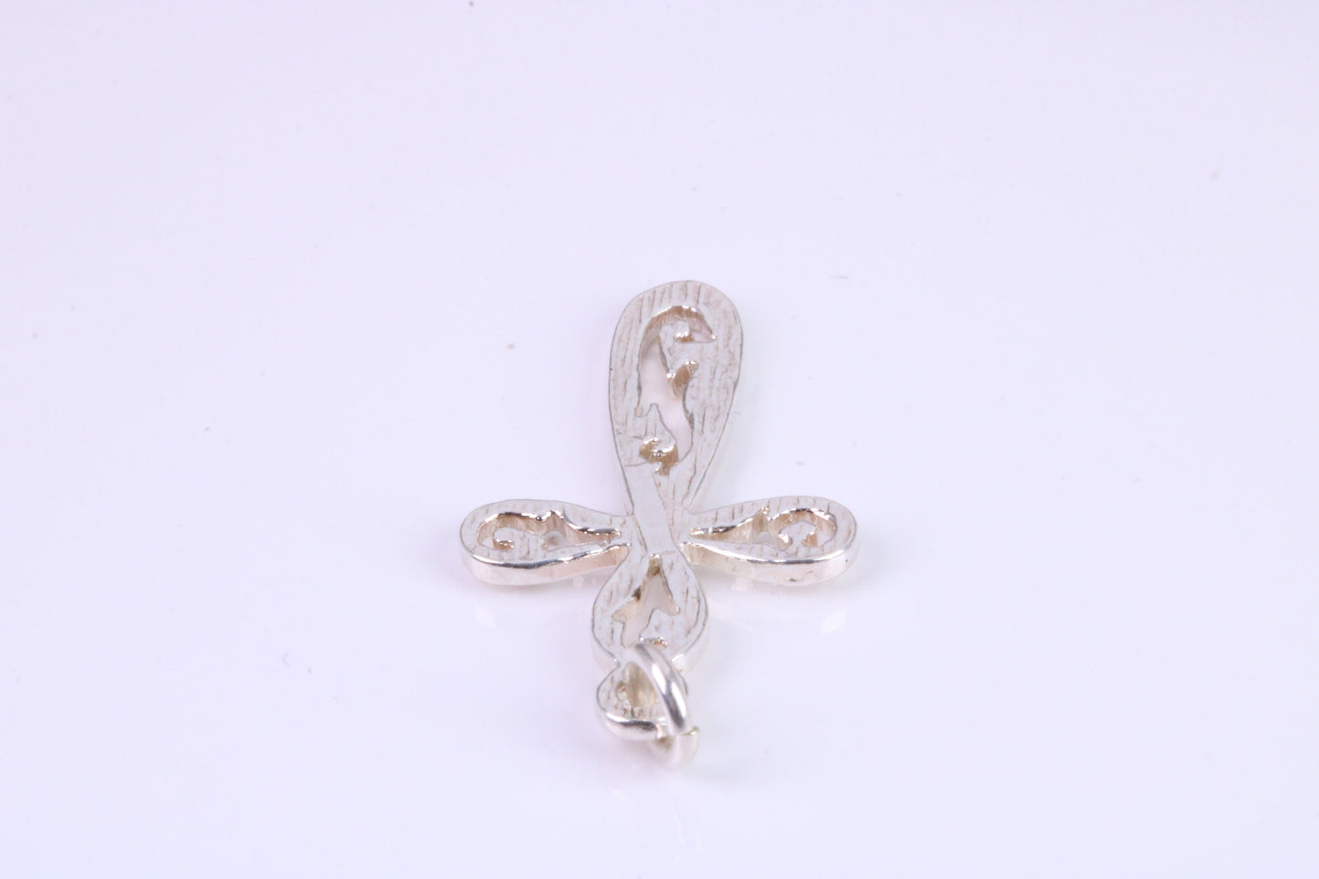 Small 28 mm Long Patterned Cross, Made From Solid Cast Silver