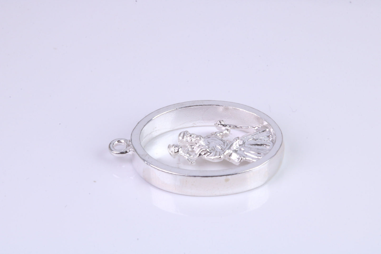 Oval Christopher, Chunky and Made From Solid Cast Silver