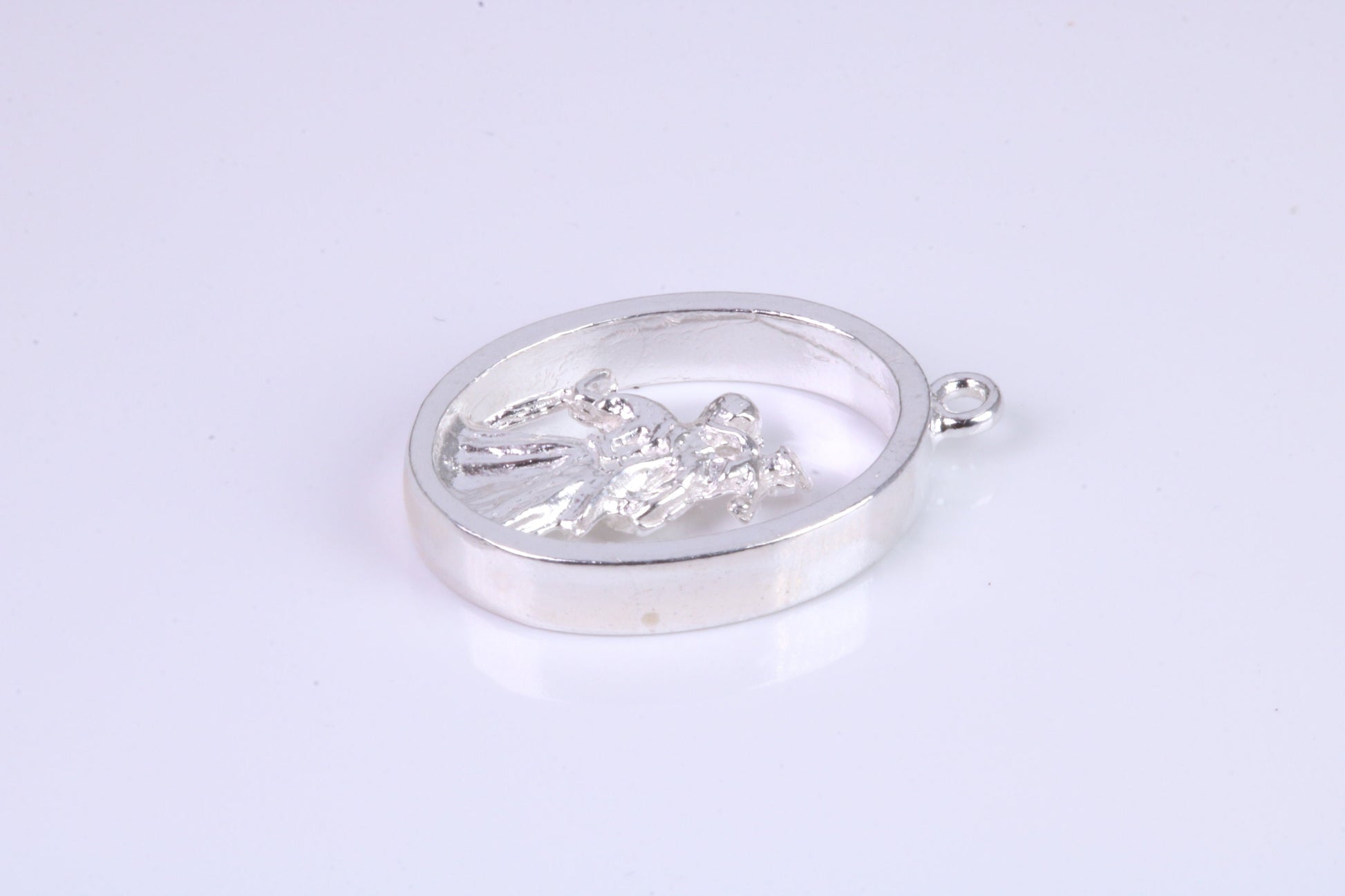 Oval Christopher, Chunky and Made From Solid Cast Silver