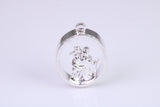 Oval Christopher, Chunky and Made From Solid Cast Silver