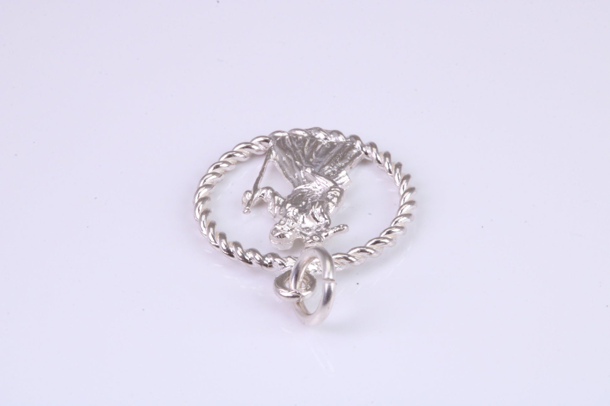 17 mm Round St Christopher, Made From Solid Cast Silver