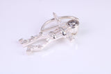 Archer Pendant, Made From Solid Cast Silver and set with Diamond White Cubic Zirconia