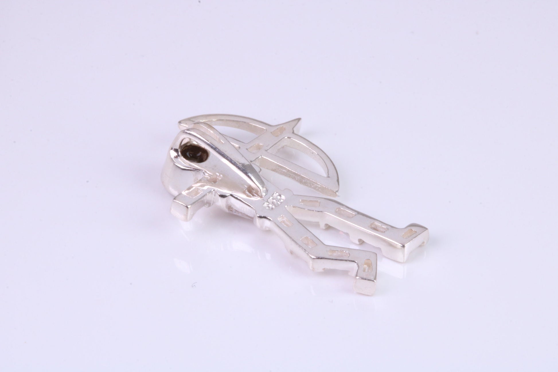 Archer Pendant, Made From Solid Cast Silver and set with Diamond White Cubic Zirconia