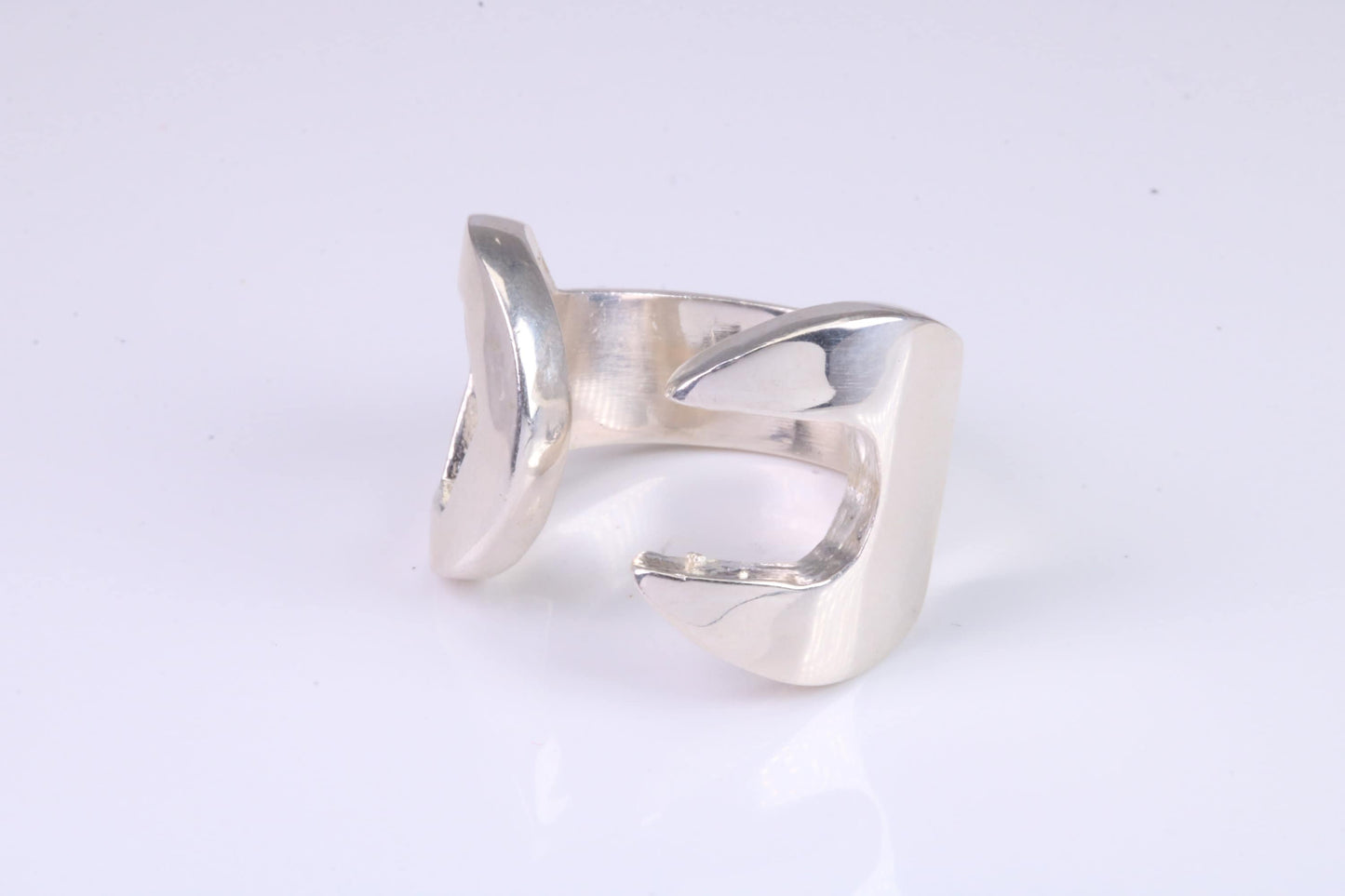 Very large and very very heavy Spanner ring, made from solid cast silver, British hallmarked