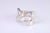 Very large and very very heavy Spanner ring, made from solid cast silver, British hallmarked