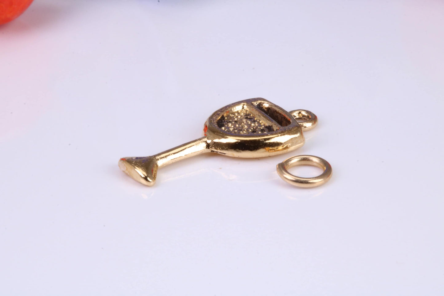 Wine Glass Charm, Traditional Charm, Made from Solid Yellow Gold, British Hallmarked, Complete with Attachment Link