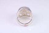 Large and heavy Skull ring, made from solid cast silver, British Hallmarked