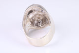 Large and heavy Film Character ring, made from solid cast silver, British Hallmarked
