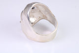 Large and heavy Film Character ring, made from solid cast silver, British Hallmarked