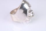 Large and heavy Film Character ring, made from solid cast silver, British Hallmarked