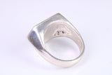 Large heavy and chunky Film Character ring, made from solid cast silver, British Hallmarked