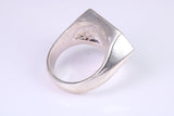 Large heavy and chunky Film Character ring, made from solid cast silver, British Hallmarked