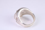 Large and heavy Skull ring, made from solid cast silver, British Hallmarked