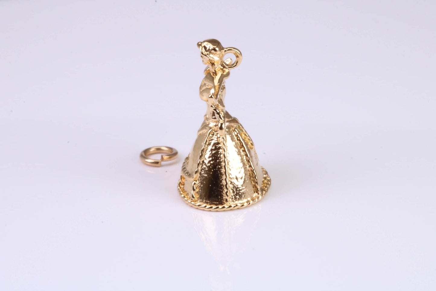 Water Carrier Charm, Traditional Charm, Made from Solid Yellow Gold, British Hallmarked, Complete with Attachment Link