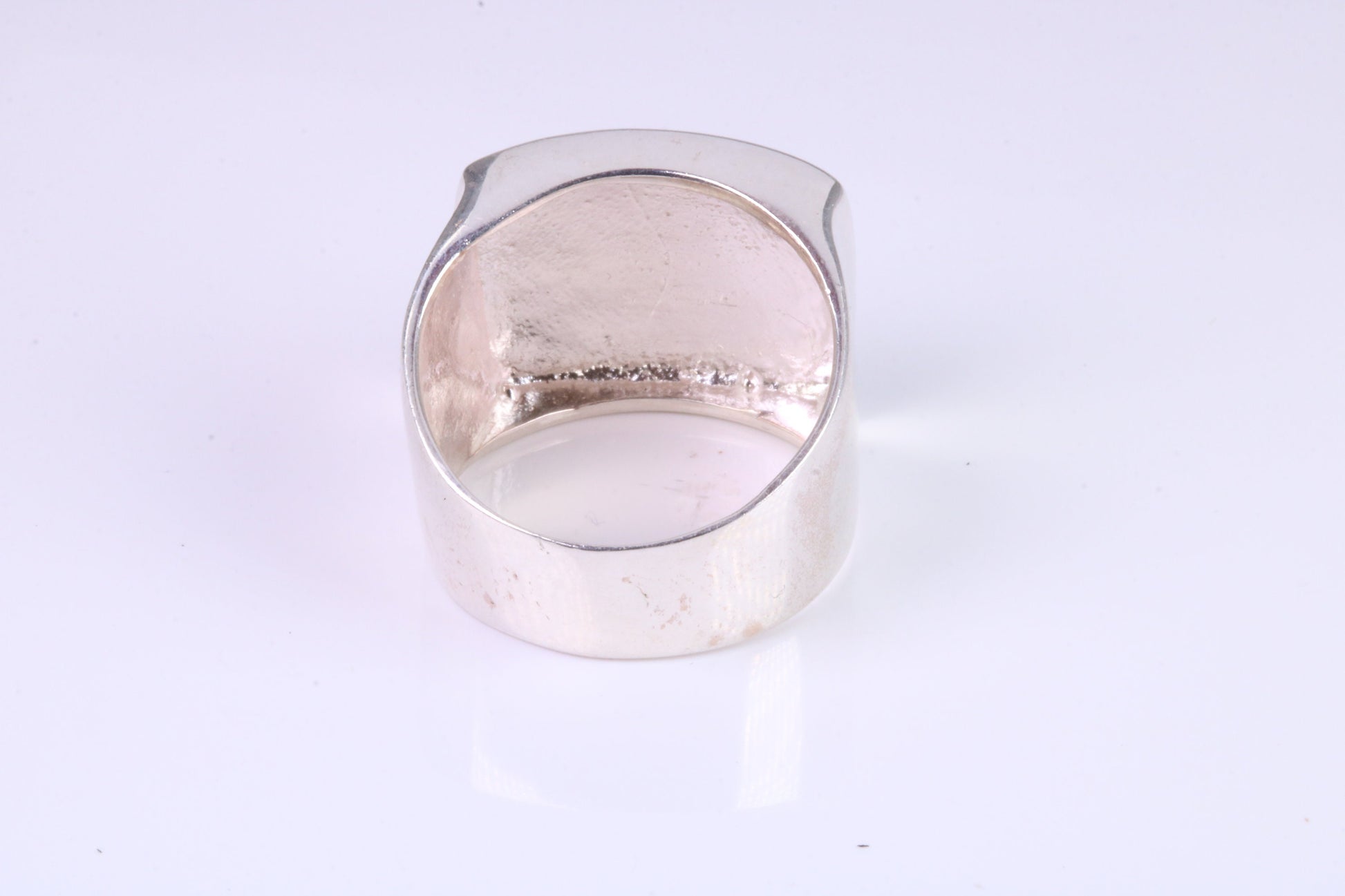 Large Square Face Signet ring, made from solid cast silver, British Hallmarked
