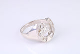 Horse Shoe ring, made from solid cast silver with high polished finish