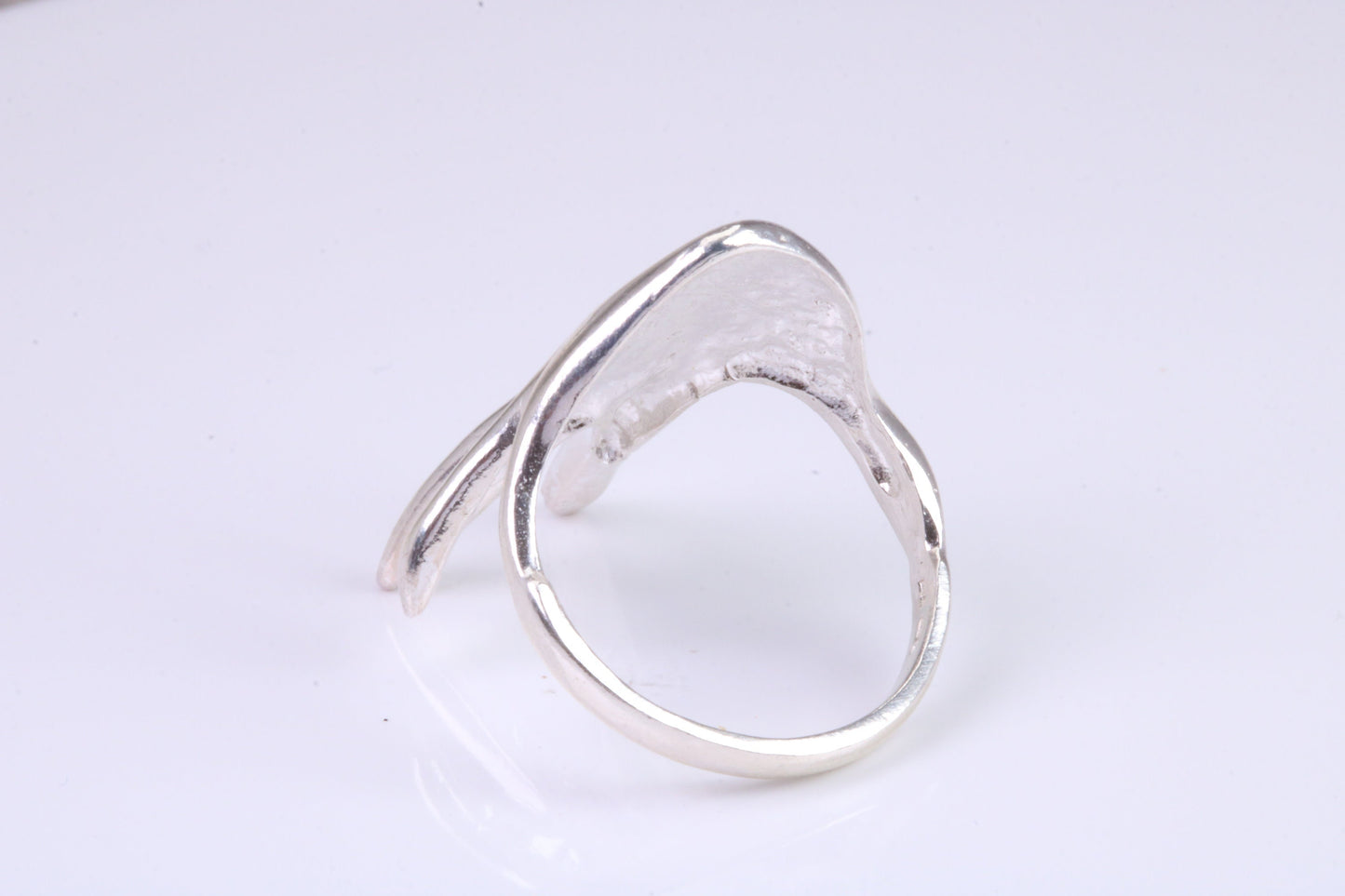 Hand ring, made from solid cast silver