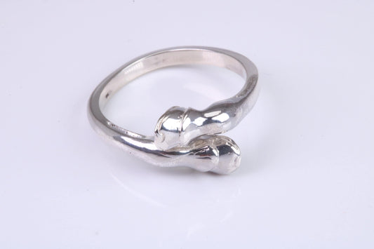 Horse Hoof Ring, made from solid cast silver