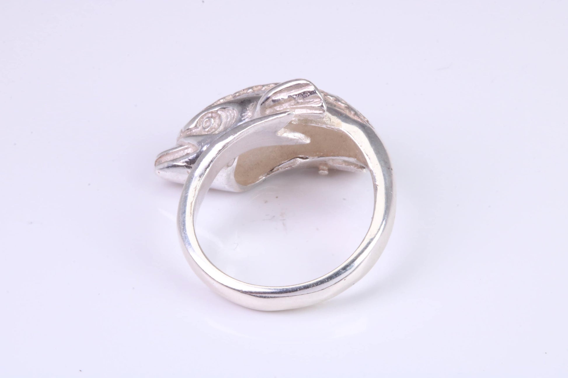 Dolphin Ring, made from solid cast silver