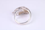 Dolphin Ring, made from solid cast silver