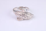 Dolphin Ring, made from solid cast silver