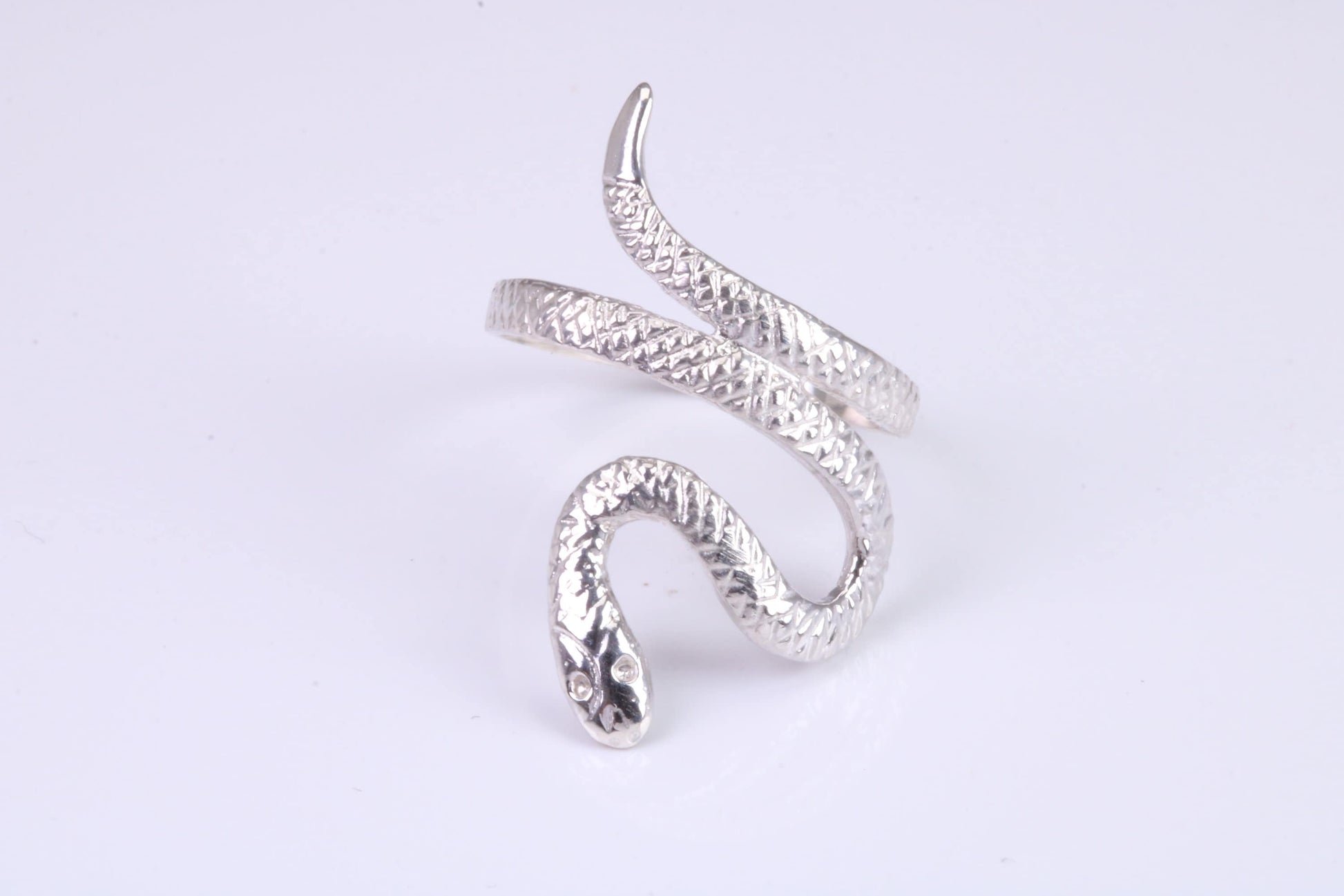 Snake Ring, made from solid cast silver