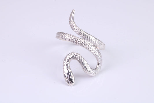 Snake Ring, made from solid cast silver