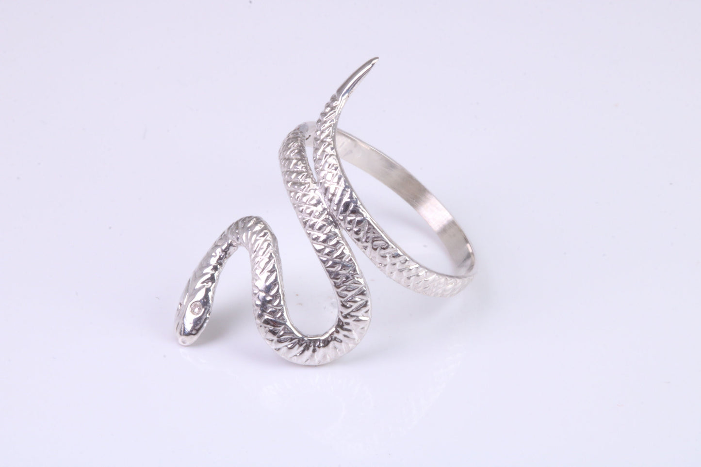 Snake Ring, made from solid cast silver