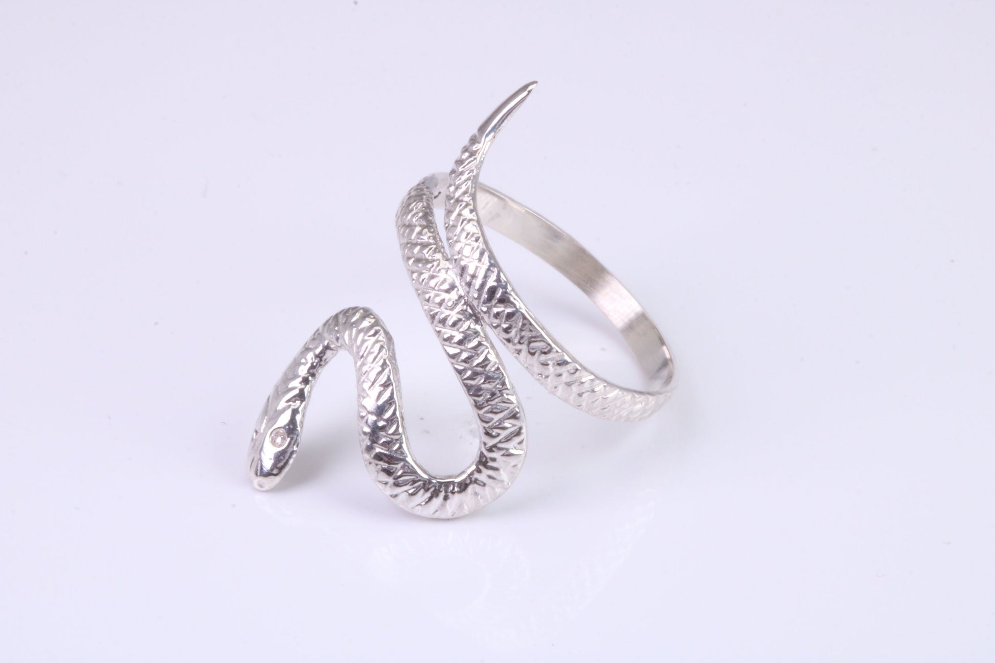 Snake Ring, made from solid cast silver