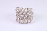 Keepers Ring, very large very substantial and very very heavy ring, solid 925 grade cast sterling silver, British Hallmarked