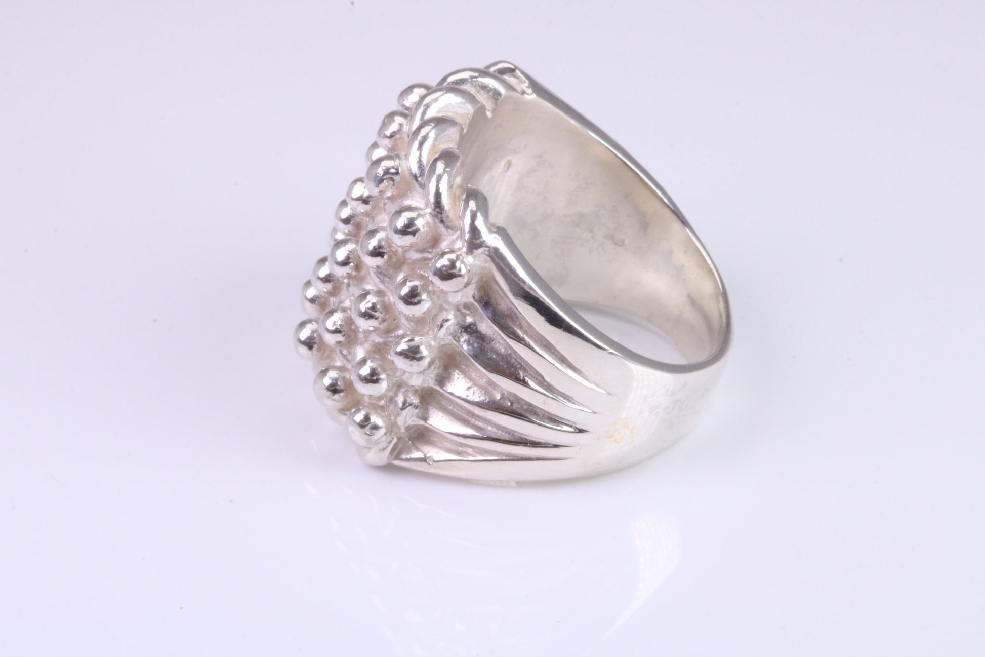 Keepers Ring, very large very substantial and very very heavy ring, solid 925 grade cast sterling silver, British Hallmarked