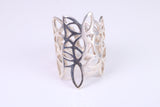 Large Cut Out Abstract ring, made from solid cast silver