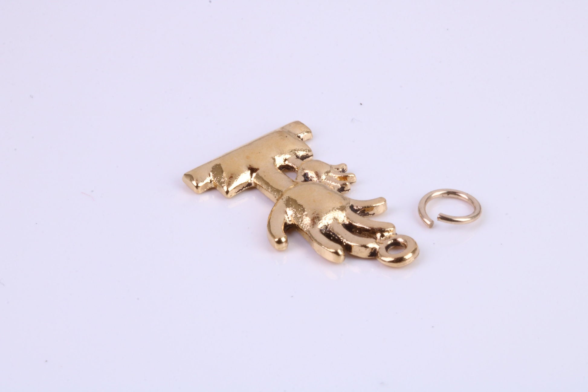 Cactus Tree Charm, Traditional Charm, Made from Solid Cast Yellow Gold, British Hallmarked