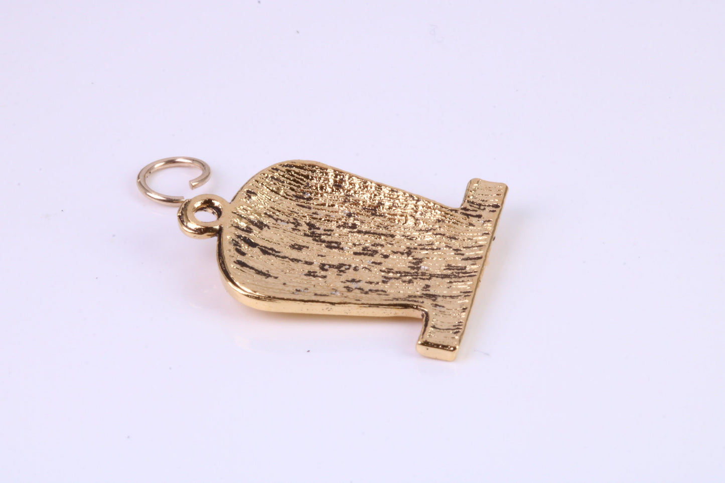 R I P Tombstone Charm, Traditional Charm, Made from Solid Cast Yellow Gold, British Hallmarked, Complete with Attachment Link