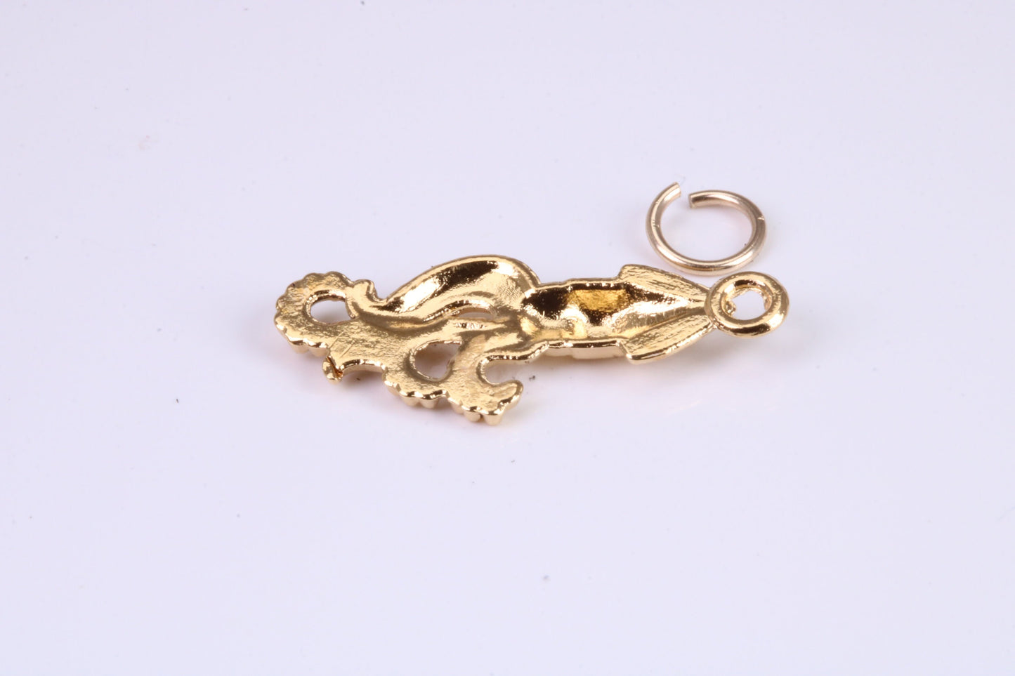 Squid Charm, Traditional Charm, Made from Solid Cast Yellow Gold, British Hallmarked