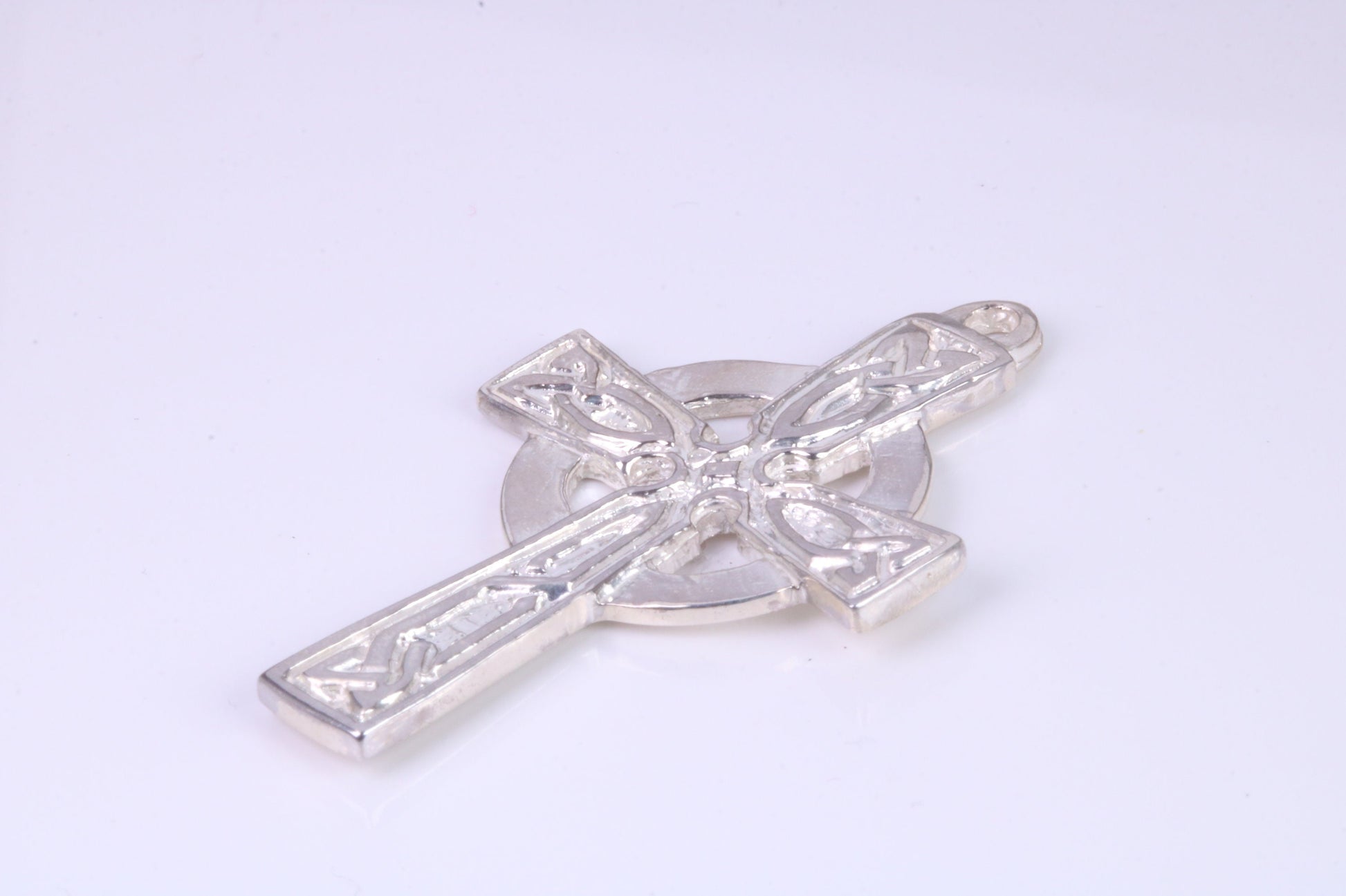 Large 42 mm Long Celtic Cross, Made From Solid Cast Silver